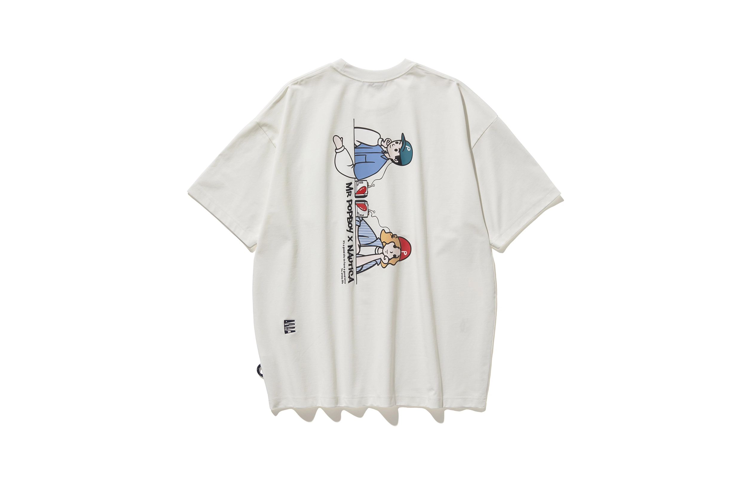 nautica white sail x POPBOY SS24 T