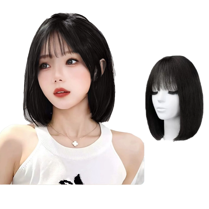 时影 锁骨发假发女 真人发丝短发 时尚自然