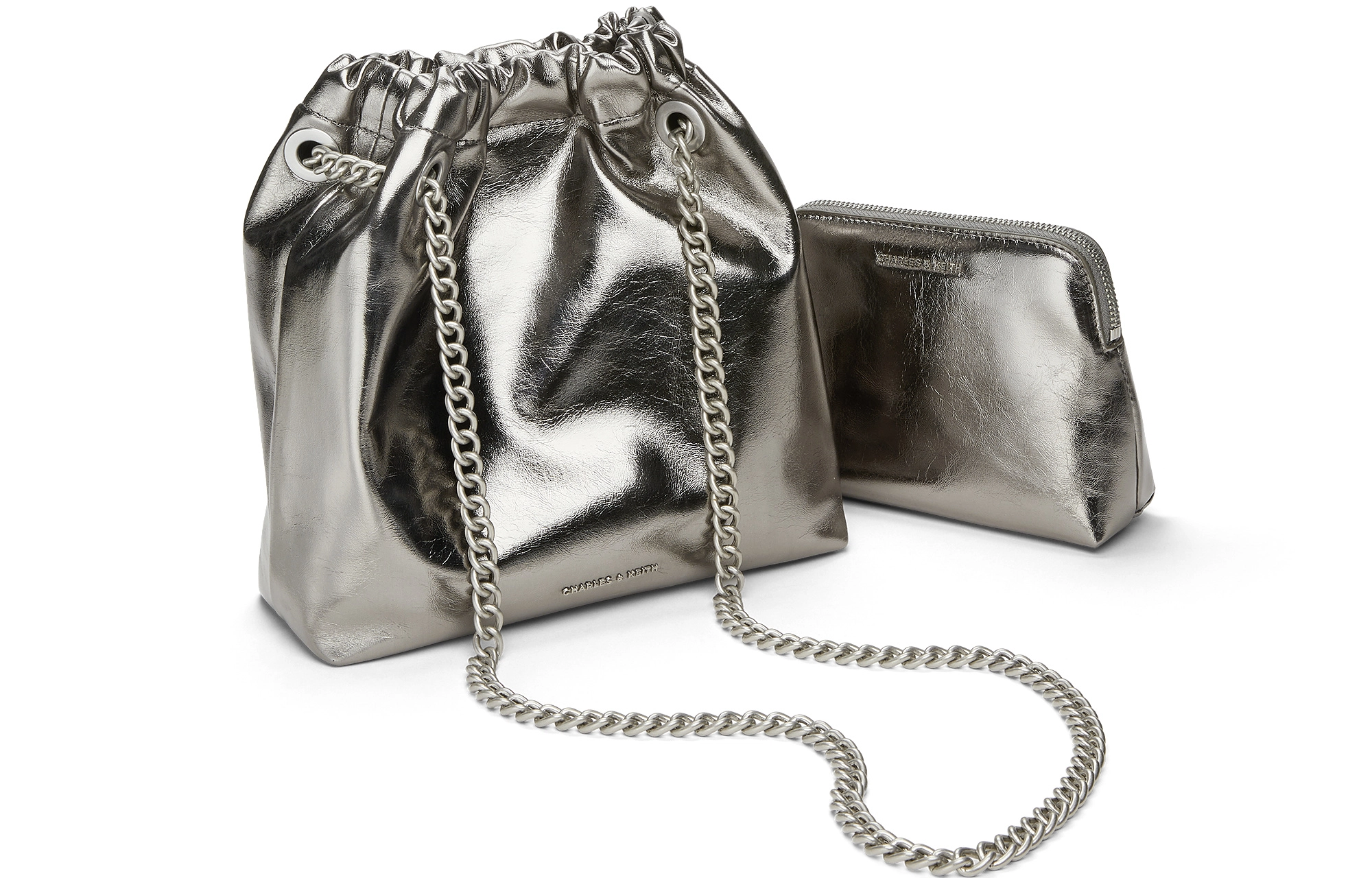 CHARLESKEITH ck PU NoirCreamPewter