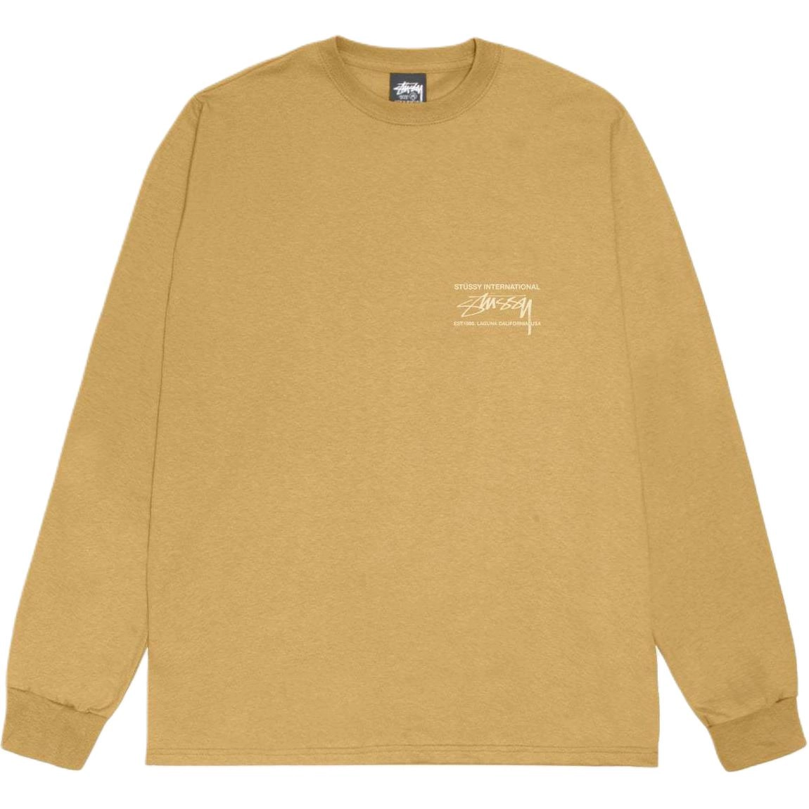 Stussy FW24 SMOOTH INTERNATIONAL LS TEE logoT