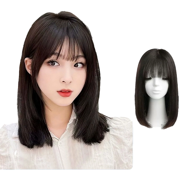 时影 锁骨发假发女 真人发丝短发 时尚自然