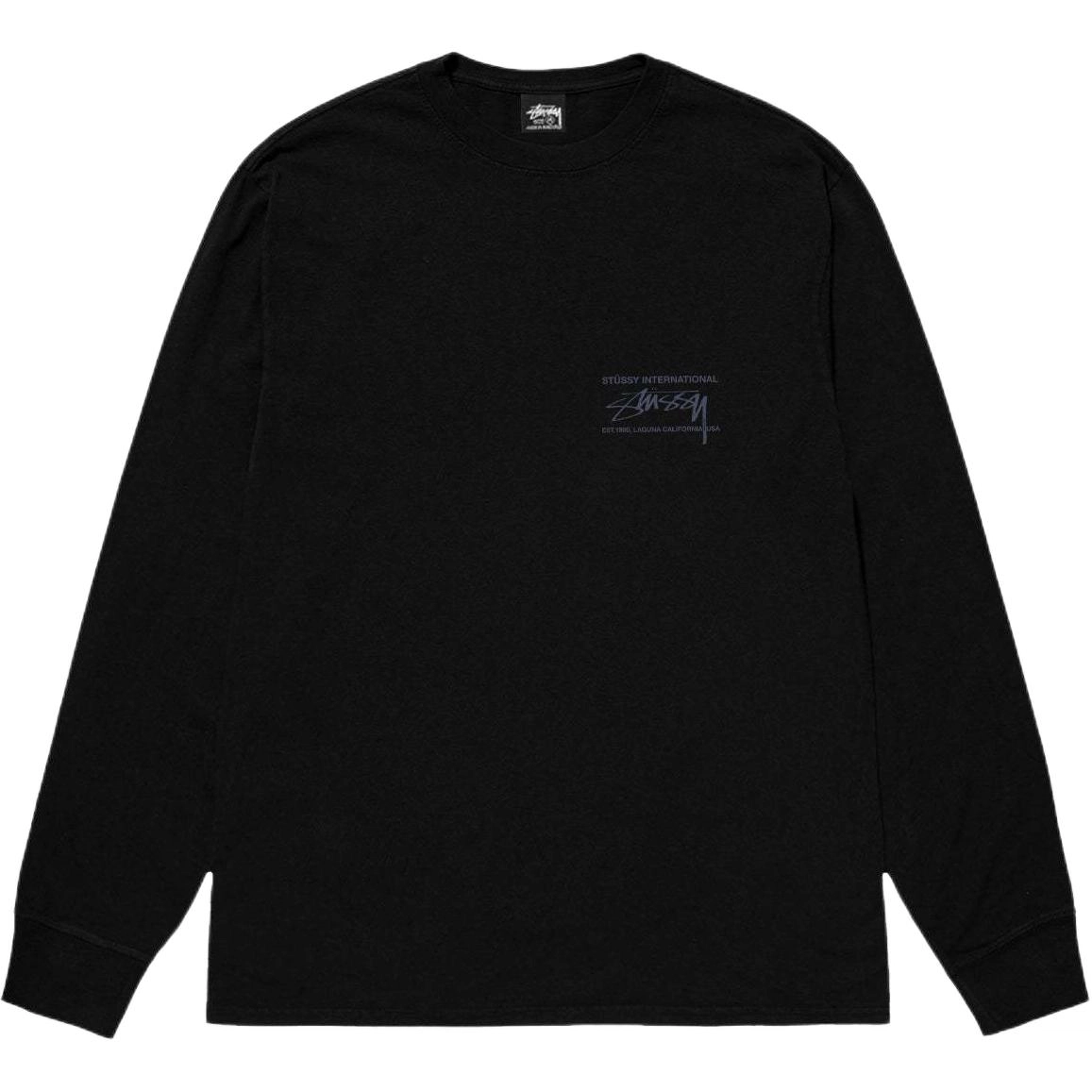 Stussy FW24 SMOOTH INTERNATIONAL LS TEE logoT