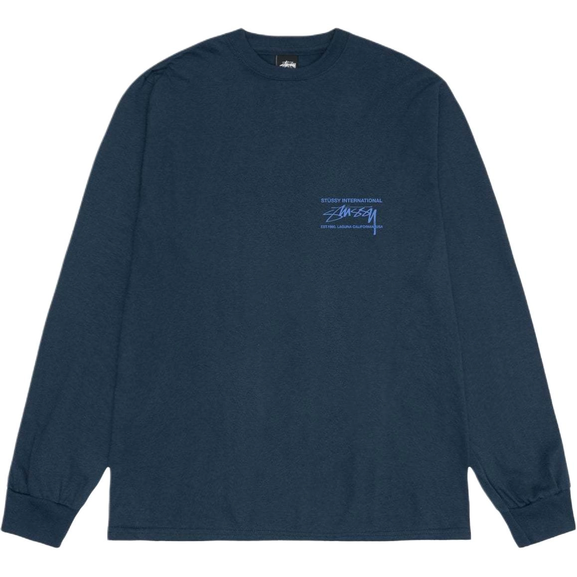 Stussy FW24 SMOOTH INTERNATIONAL LS TEE logoT