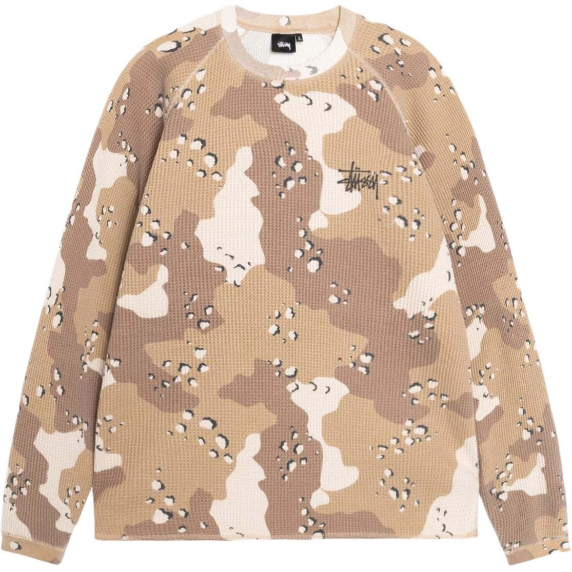 Stussy FW24 RAGLAN THERMAL LS CREW logoT
