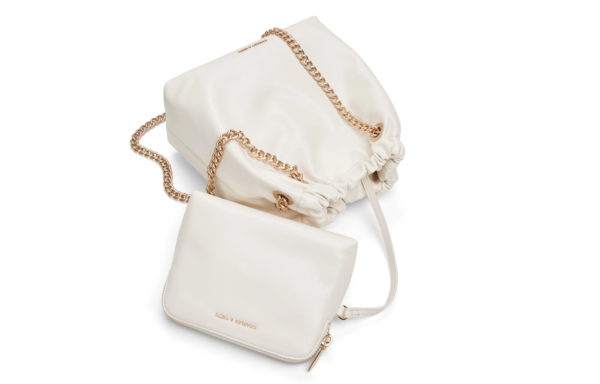 CHARLESKEITH ck PU NoirCreamPewter