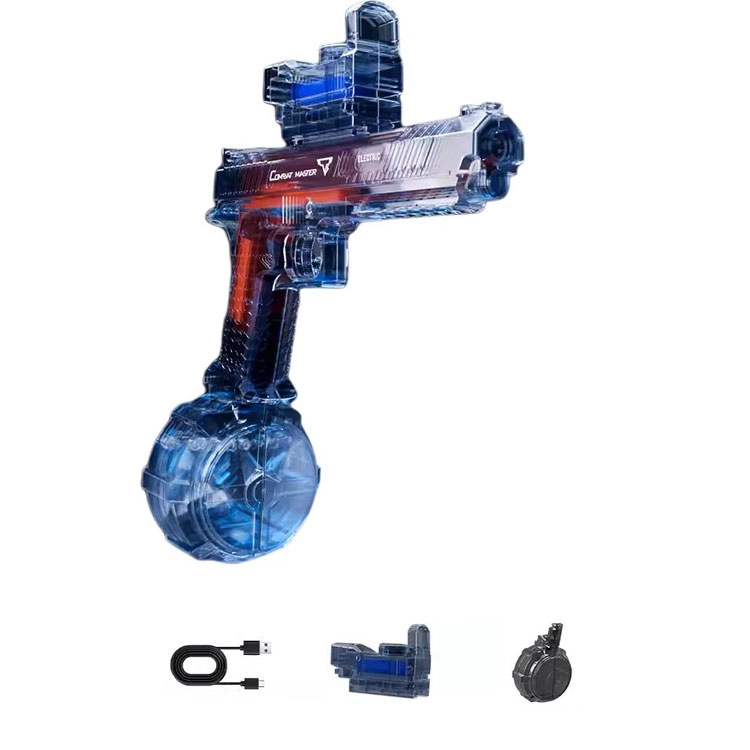 纽奇 脉冲电动连发水枪 自动吸水强力喷水 枪型玩具