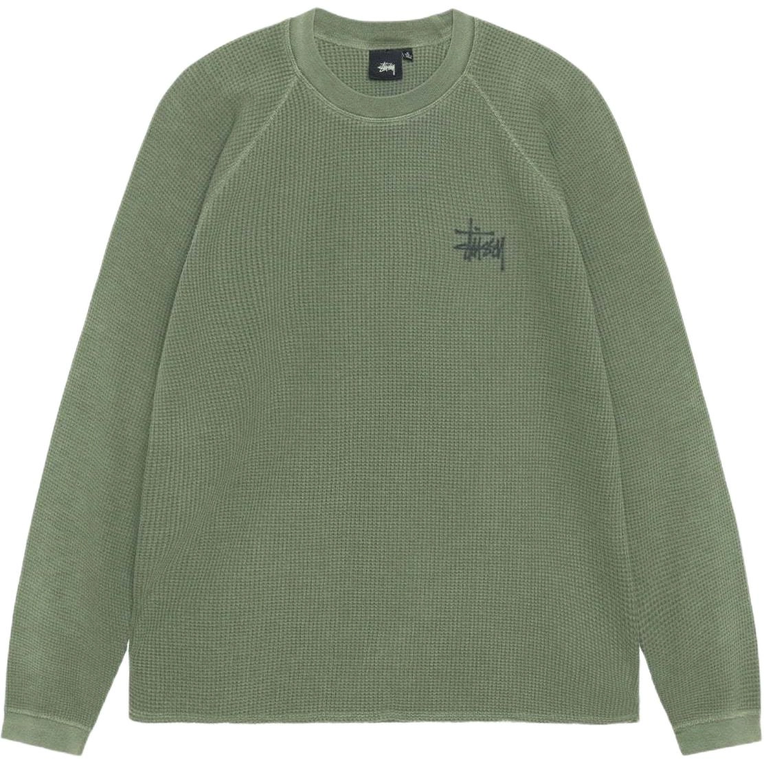 Stussy FW24 RAGLAN THERMAL LS CREW logoT