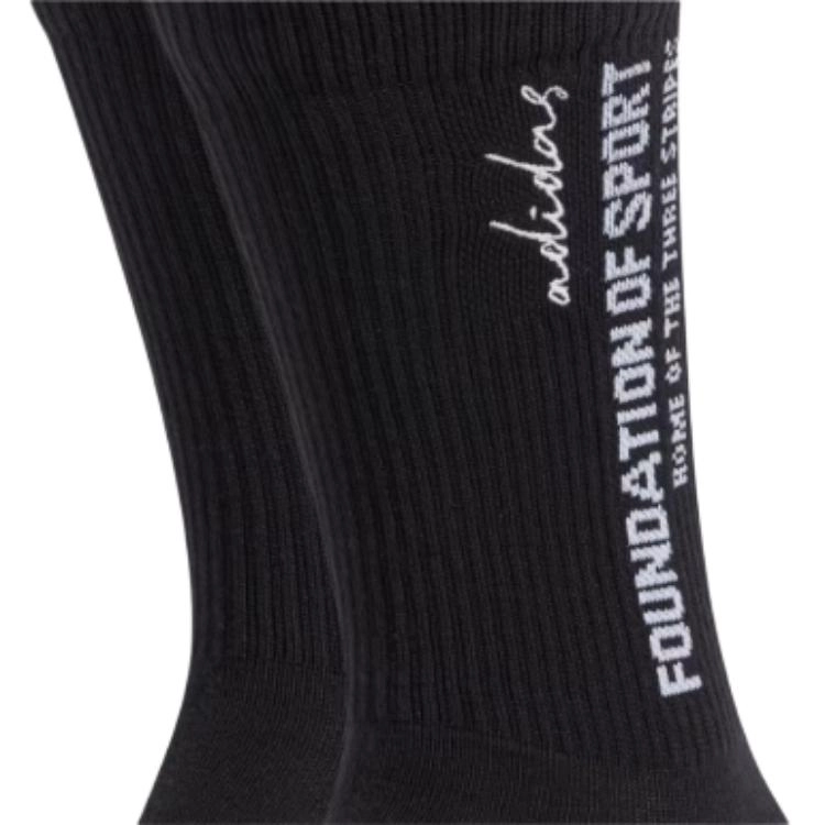 adidas Cushioned Sportswear Slogan Graphic Crew 2 Pair Pack 2