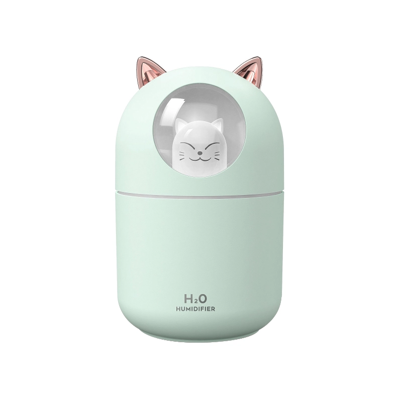 星小怪 开心猫 加湿器 氛围夜灯 大容量 超静音 家用办公室桌面 小巧便携