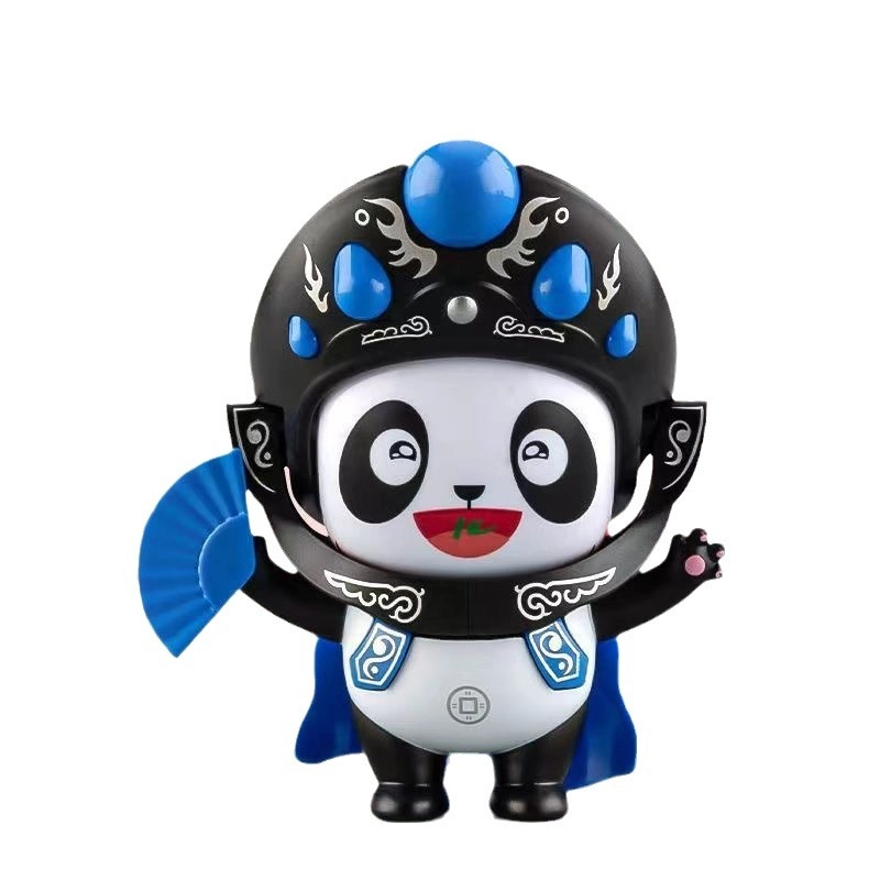 巴巴泥 川剧变脸熊猫娃娃 四川脸谱公仔玩偶 景品