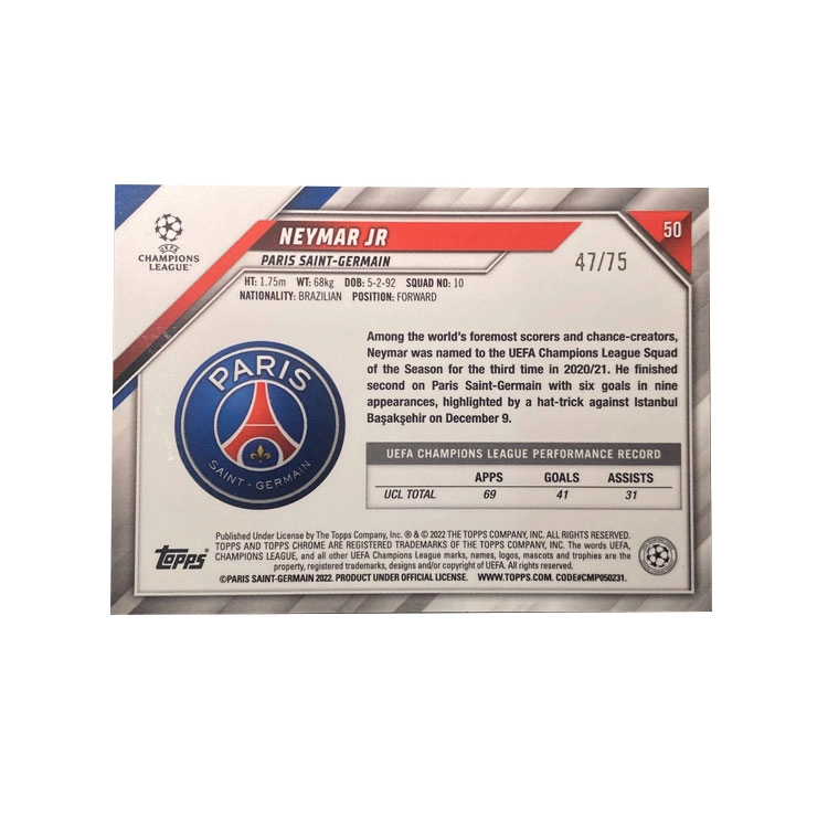 Topps 2022chrome 75