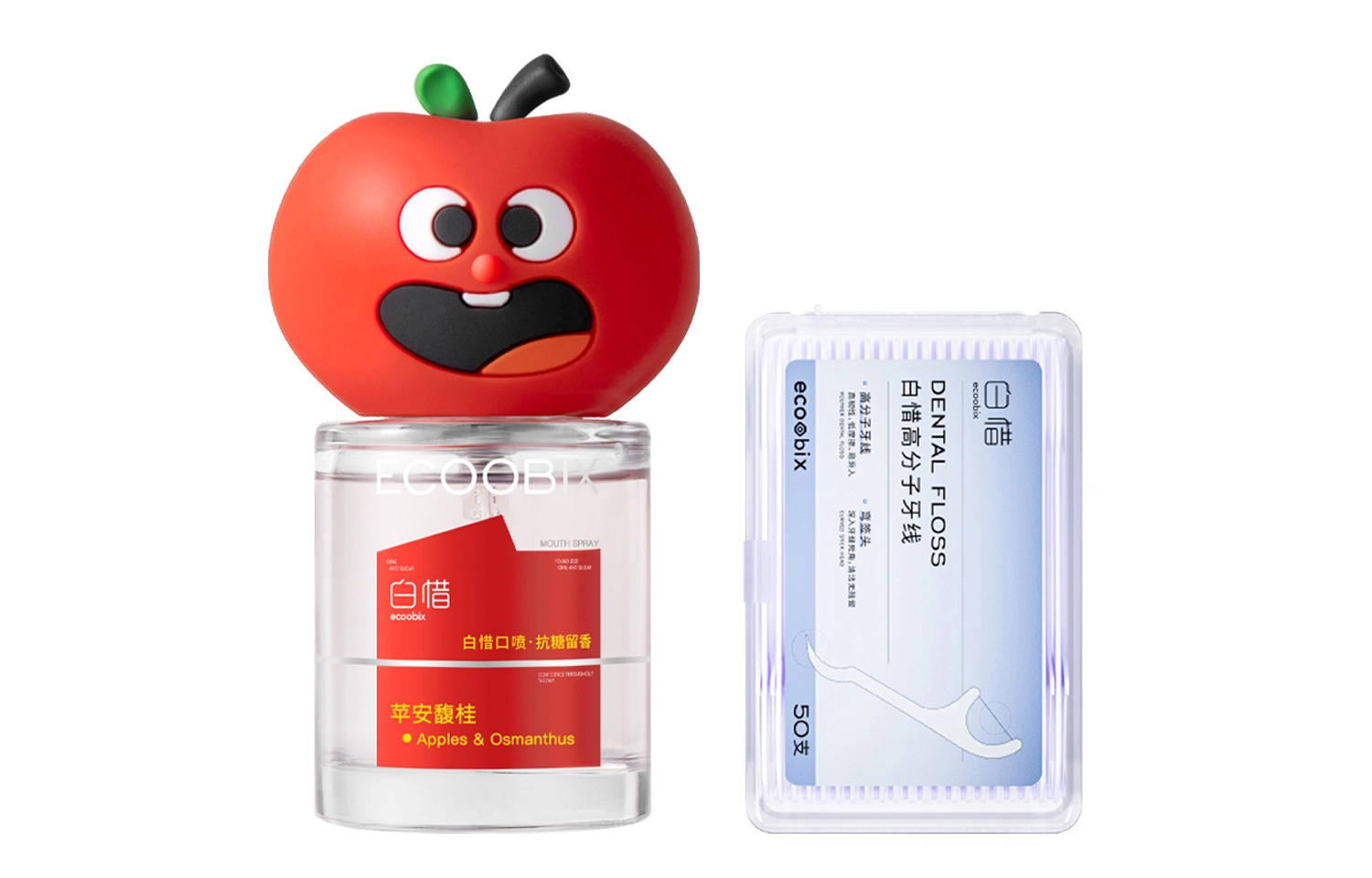 白惜 口腔清新喷雾香氛接吻持久便携口喷牙线 清洁牙周护理去牙渍抑菌护龈防蛀护齿