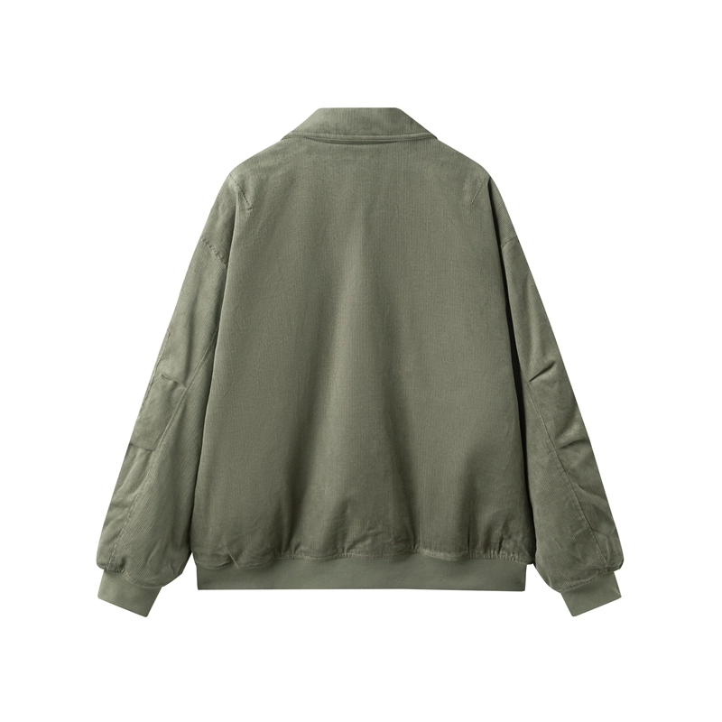 森马 灯芯绒肌理感飞行员加厚棉服 男款
