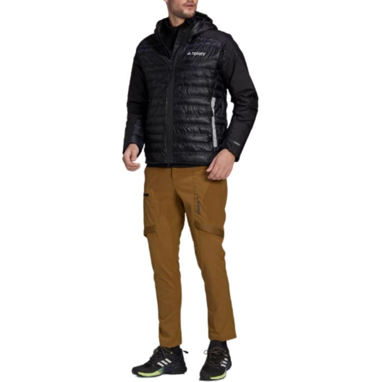 adidas Myshelter Down Hooded Jacket Logo
