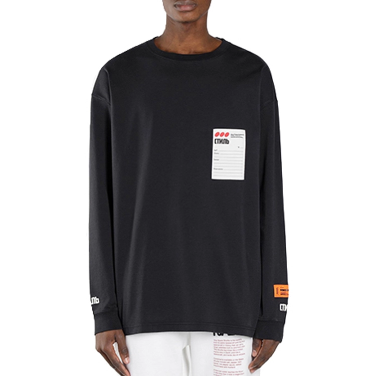 HERON PRESTON Sticker Embroidered Sweatshirt T