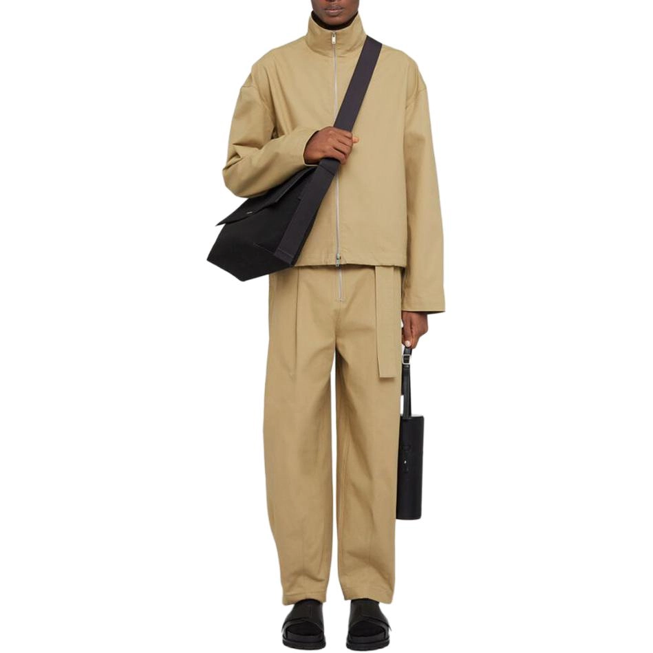JIL SANDER OrganiCotton Blouson Jacket With Embossed