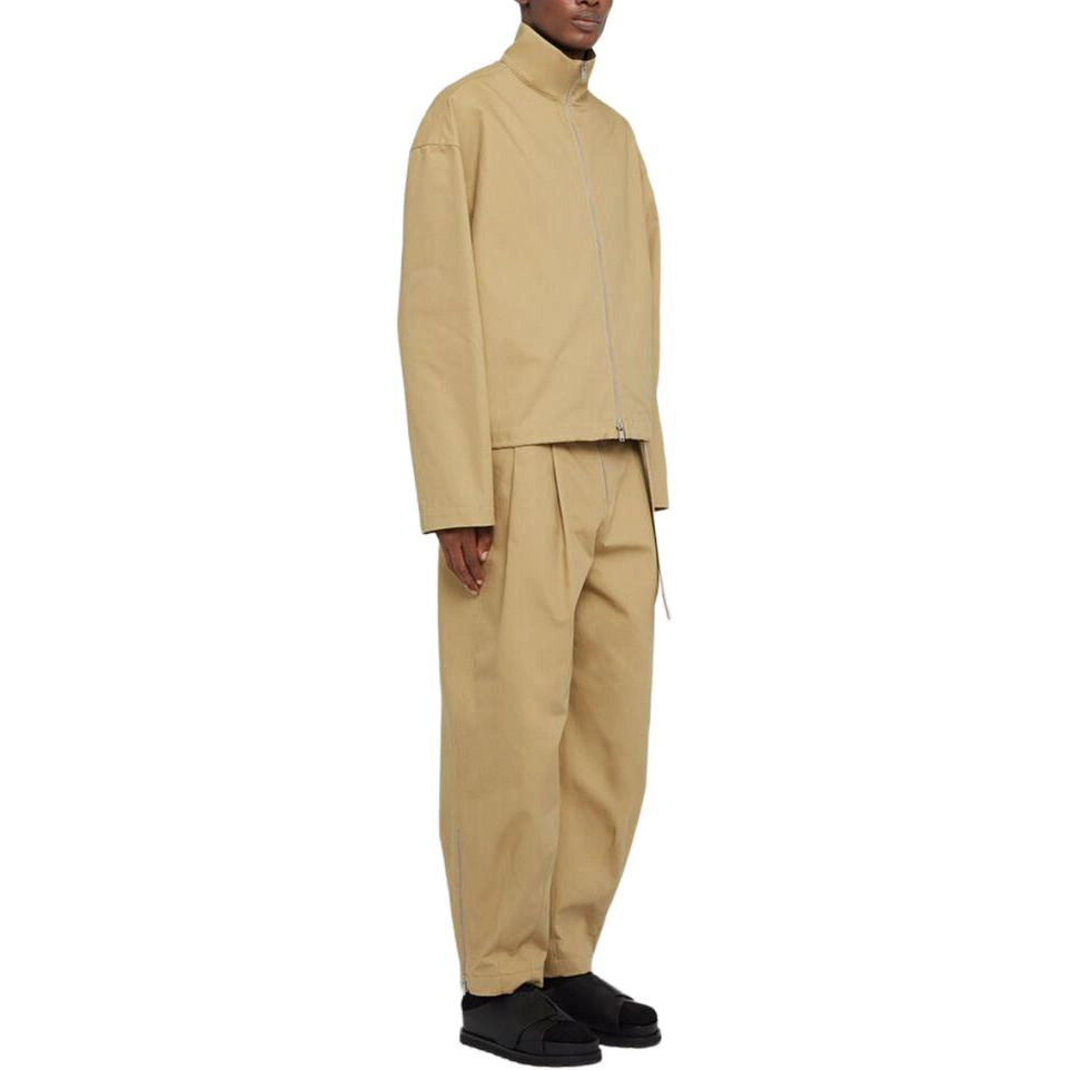 JIL SANDER OrganiCotton Blouson Jacket With Embossed