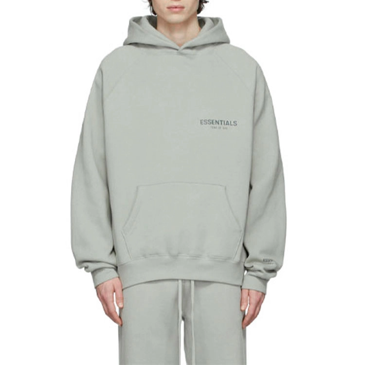 Fear of God Essentials Pullover Hoodie GreenConcrete Logo
