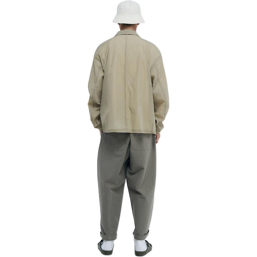 棉先生 翻领休闲简约长袖夹克外套 男款 浅卡其