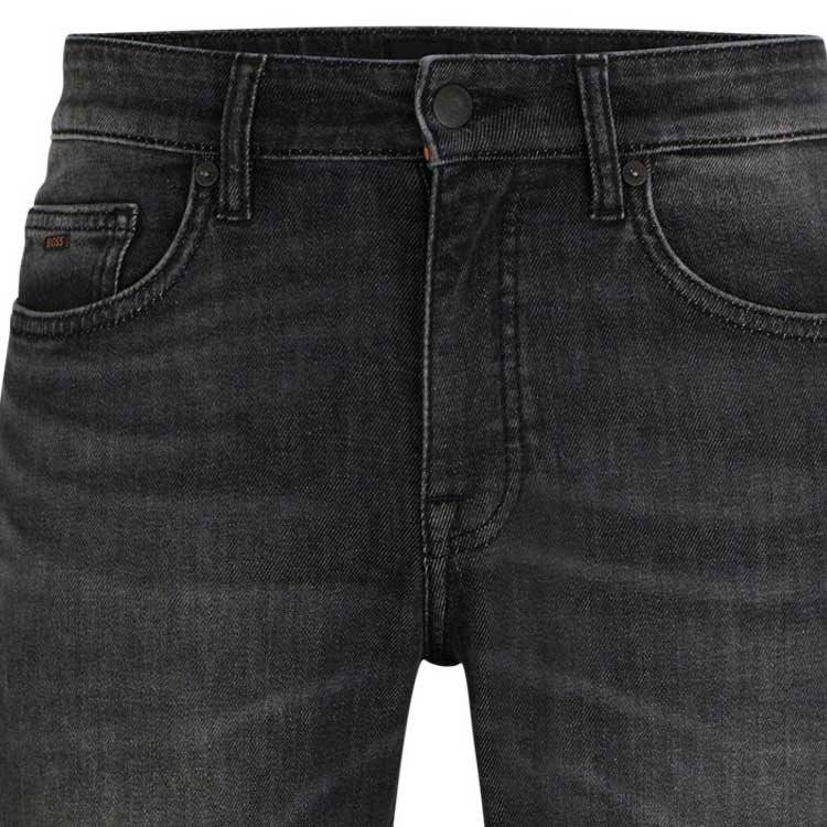 HUGO BOSS Slim-Fit Jeans In Black Comfort-Stretch Denim