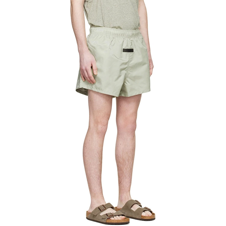 Fear of God Essentials SS22 Green Nylon Shorts Seafoam
