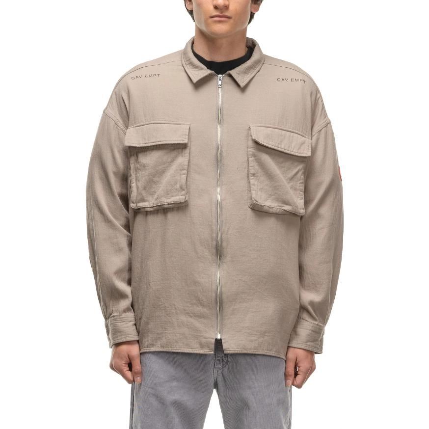 Cav Empt Cw Zip Shirt Jacket Grey