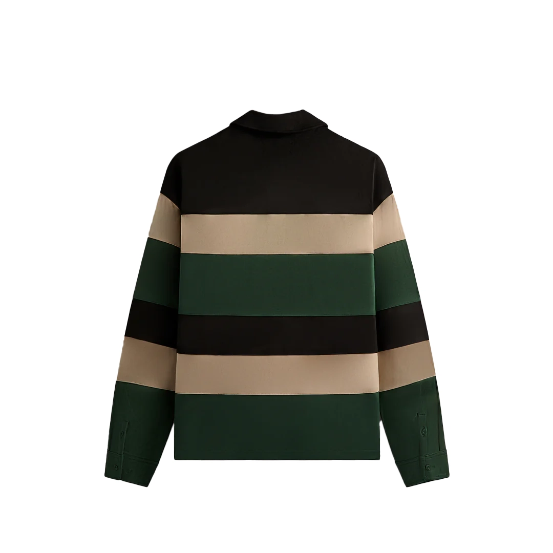 KITH FW24 Fall 2024 Stripe Microsuede Tanner Polo