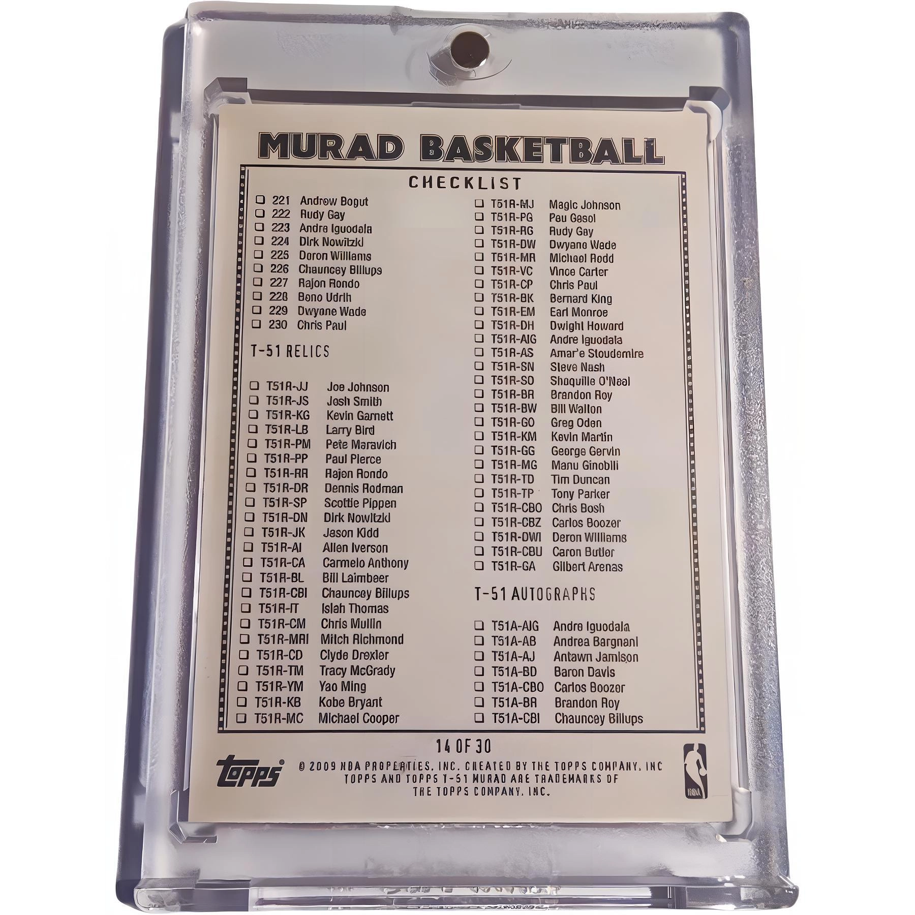 Topps 2009 Murad