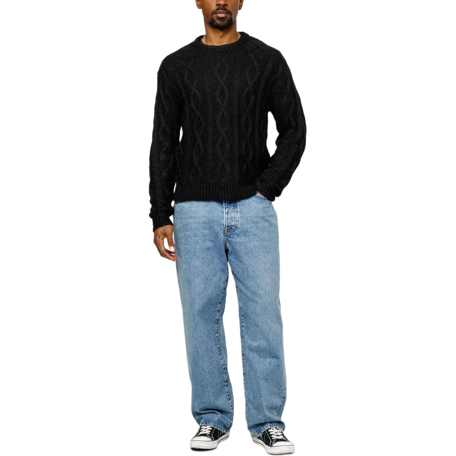 Stussy Cable Loose Knit Sweater