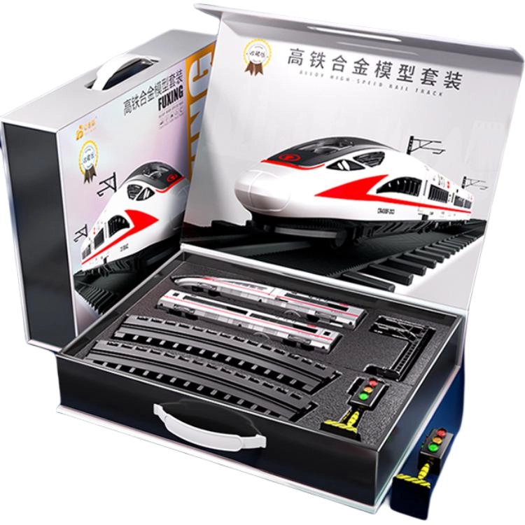 贝杰斯 高铁列车动车复兴号模型 合金火车轨道玩具车 成品模型