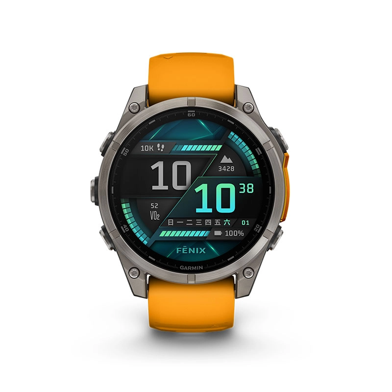 GARMIN Fenix 8 app AMOLED GPSLED