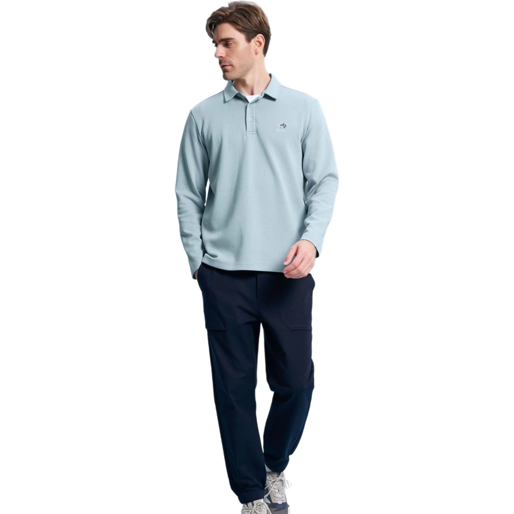 nautica white sail Polo