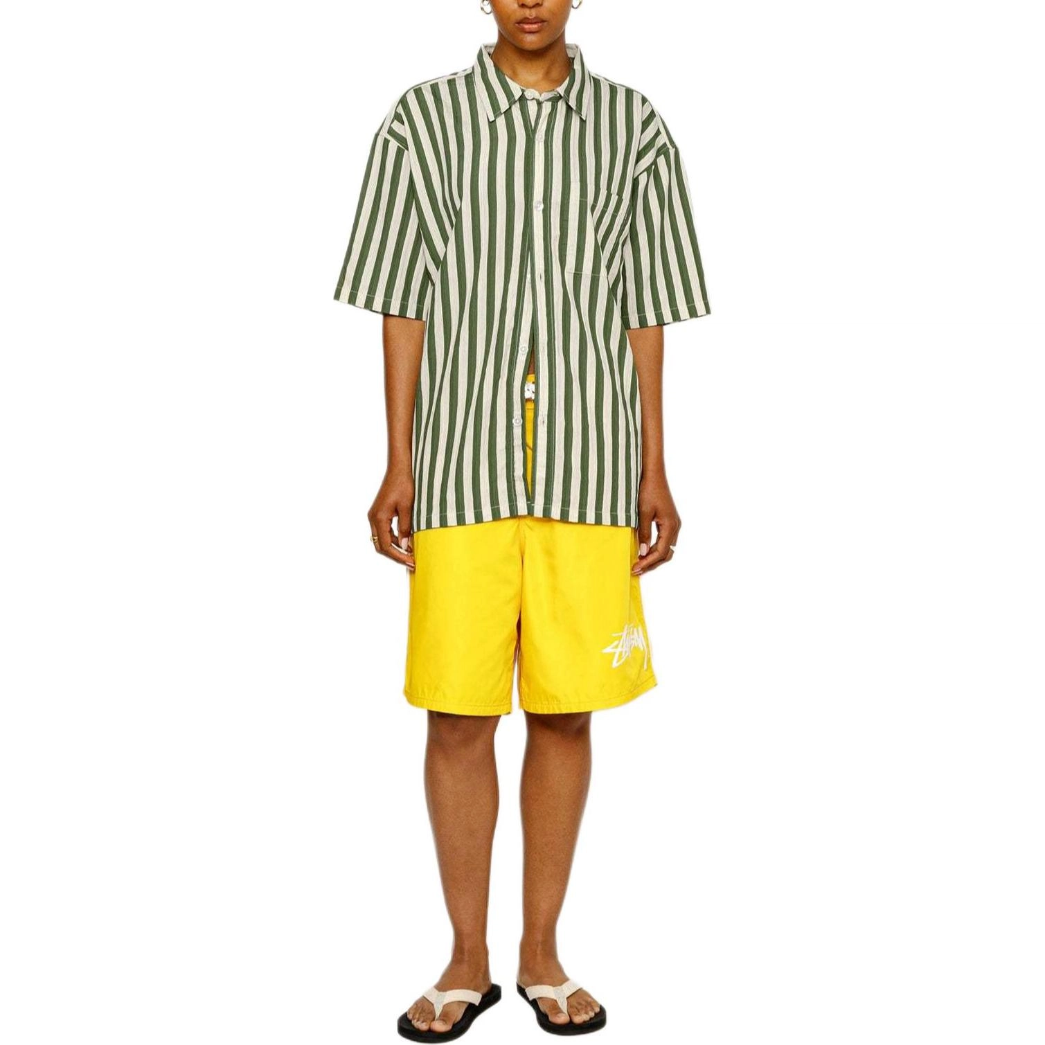 Stussy SS24 BOXY FLAT HEM SHIRT STRIPED