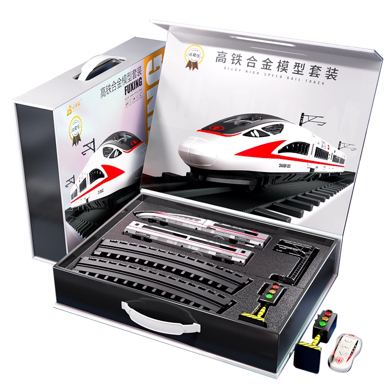 贝杰斯 高铁列车动车复兴号模型 合金火车轨道玩具车 成品模型
