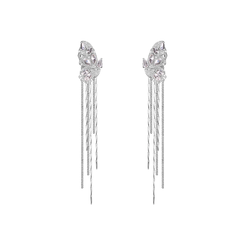 芒果饰品 蝴蝶个性小众设计 合金 耳环 女款