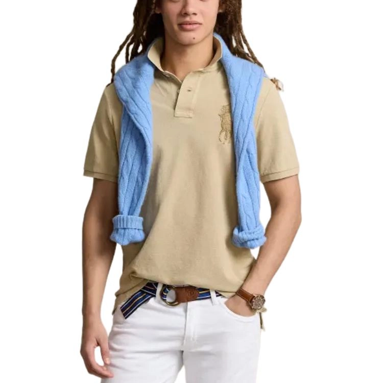 Polo Ralph Lauren Classic Fit Big Pony Mesh Polo Shirt LogoPolo