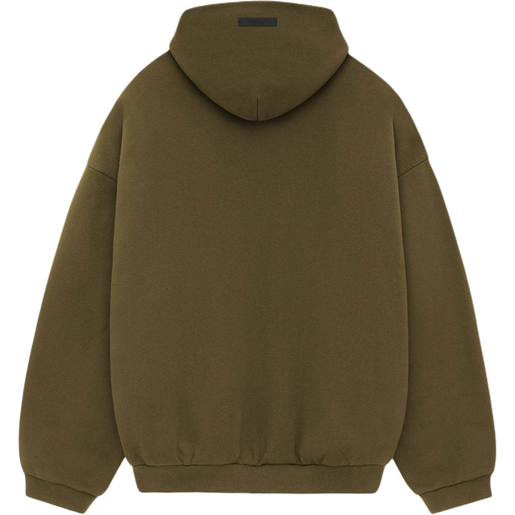 Fear of God Essentials Fall24 BACK TO SCHOOL Fleece Hoodie OLIVE