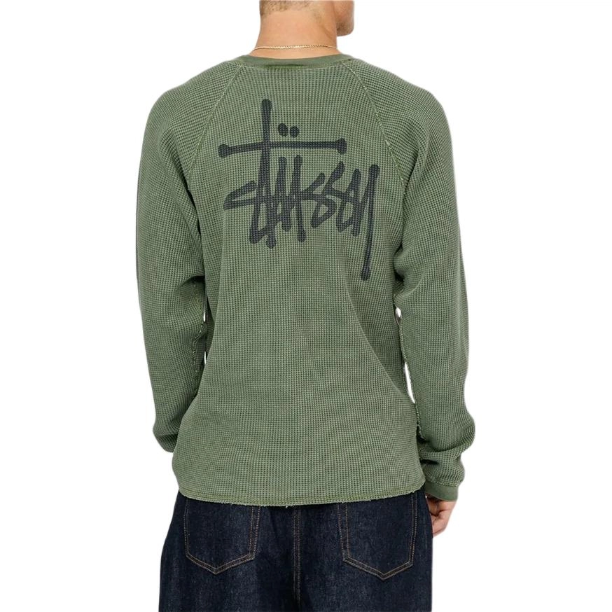 Stussy FW24 RAGLAN THERMAL LS CREW logoT