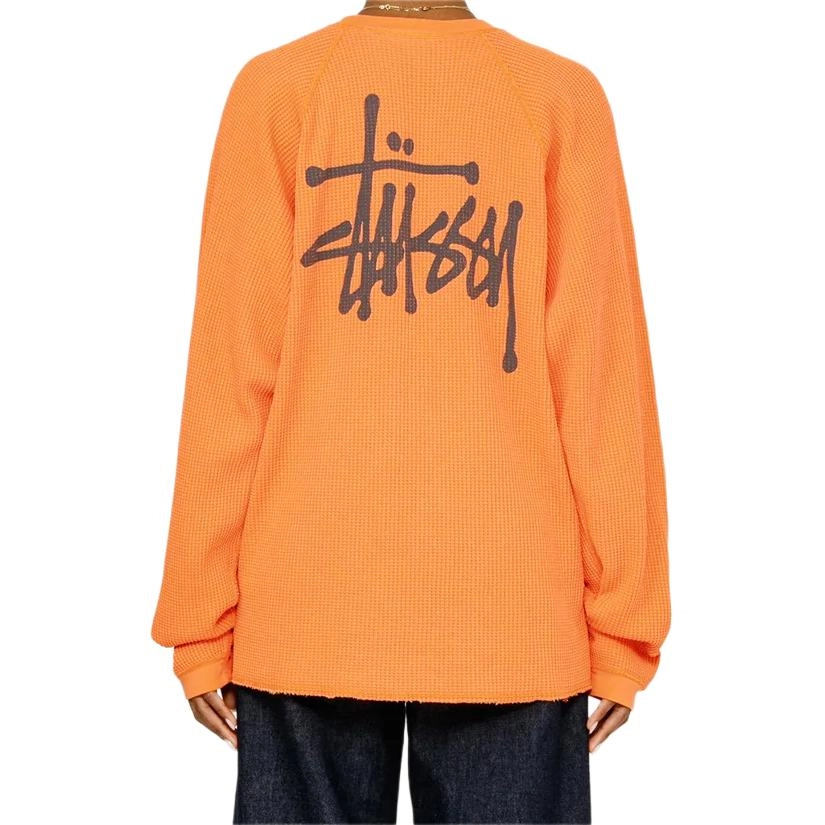 Stussy FW24 RAGLAN THERMAL LS CREW logoT