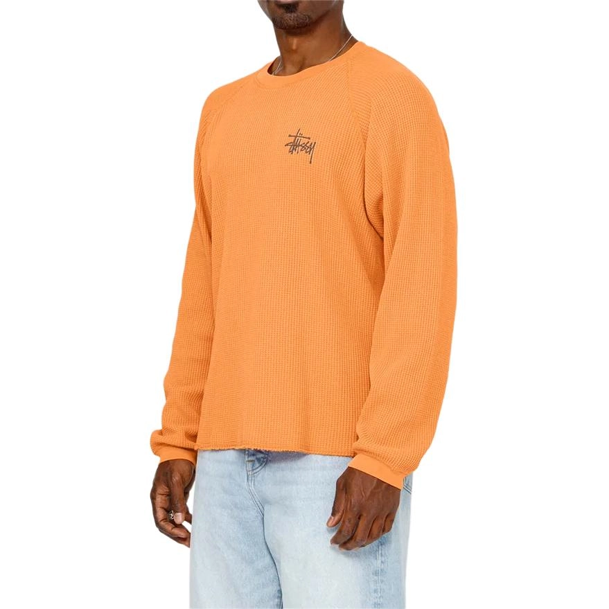 Stussy FW24 RAGLAN THERMAL LS CREW logoT