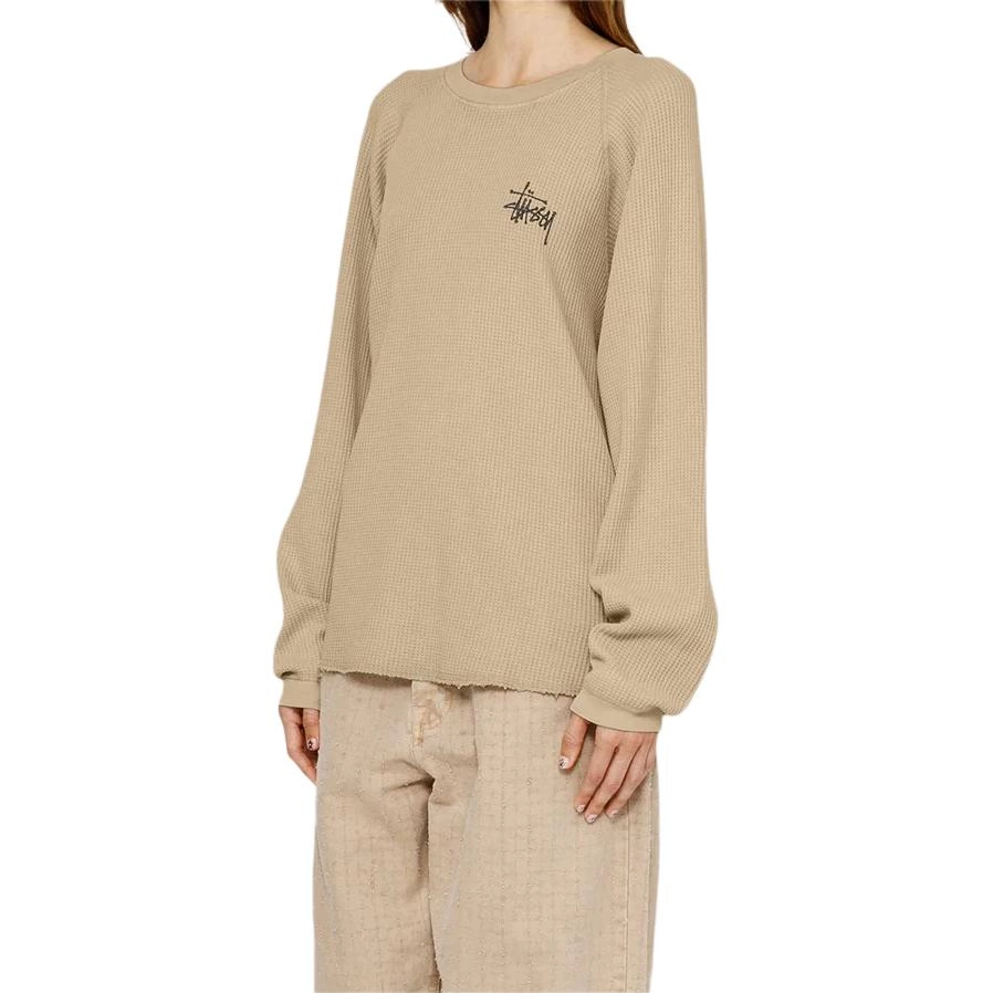 Stussy FW24 RAGLAN THERMAL LS CREW logoT