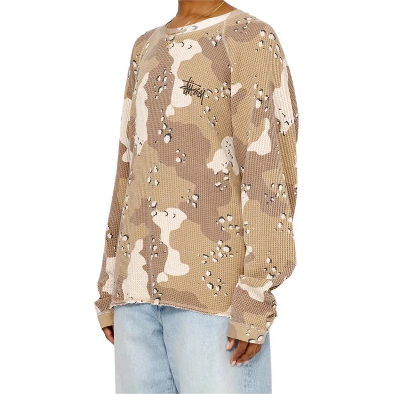 Stussy FW24 RAGLAN THERMAL LS CREW logoT