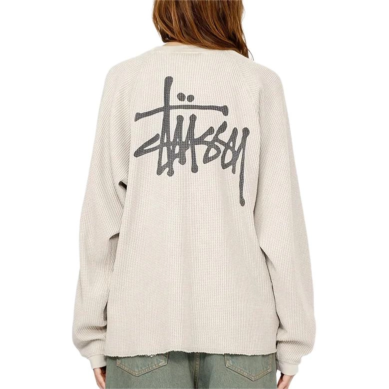 Stussy FW24 RAGLAN THERMAL LS CREW logoT