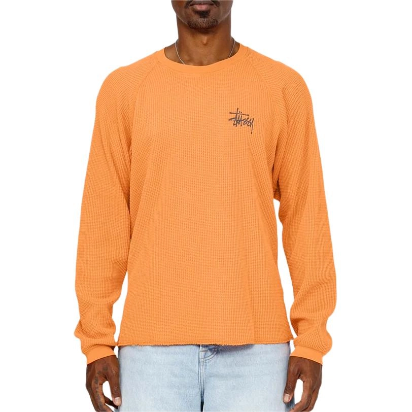 Stussy FW24 RAGLAN THERMAL LS CREW logoT
