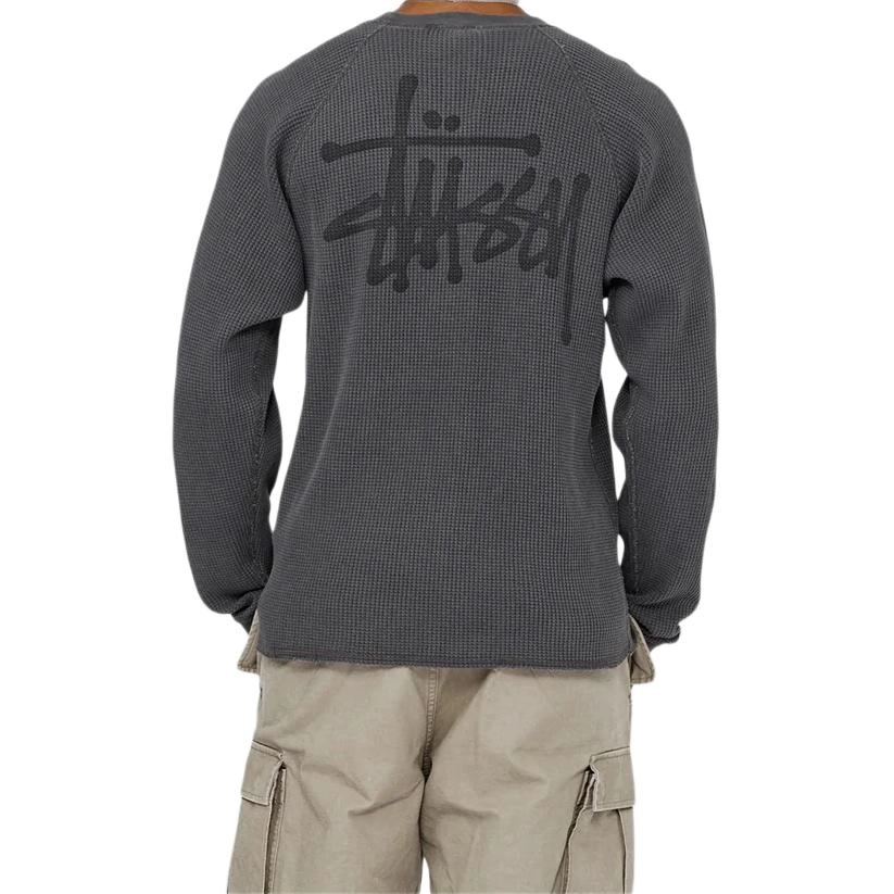 Stussy FW24 RAGLAN THERMAL LS CREW logoT