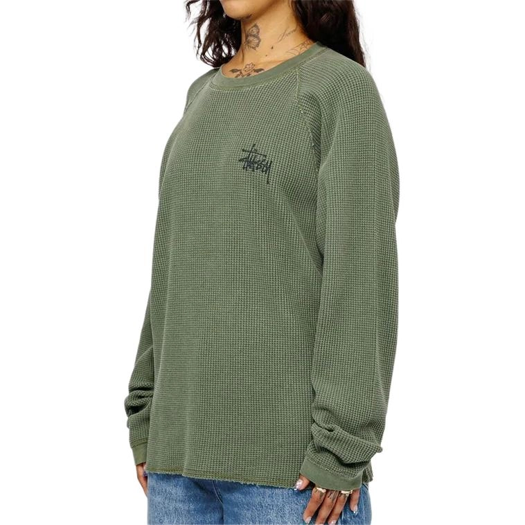 Stussy FW24 RAGLAN THERMAL LS CREW logoT