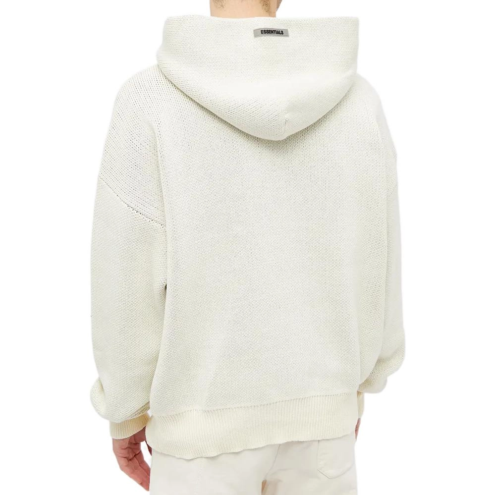 Fear of God Essentials Knit Hoody Buttercream Logo