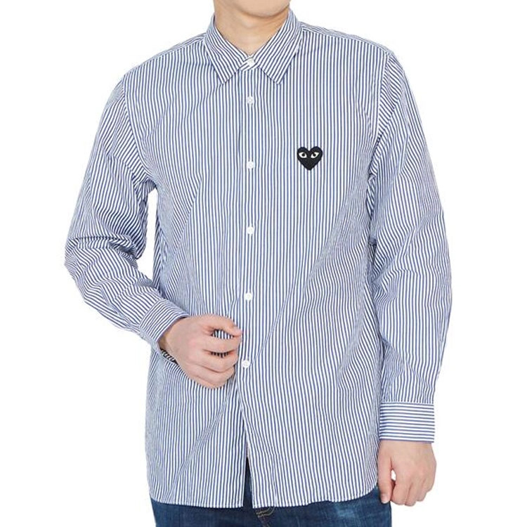CDG Play Striped Shirt