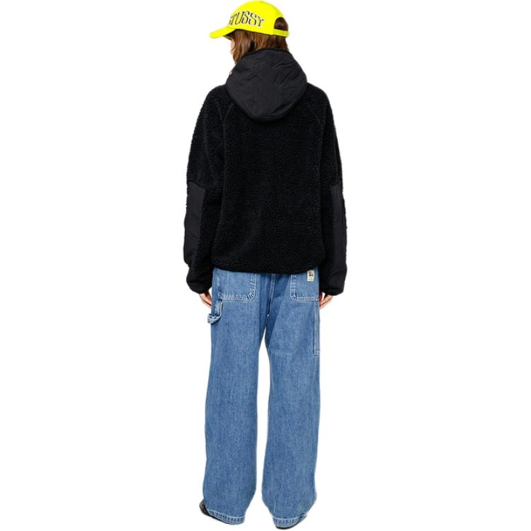 Stussy FW23 SHERPA PANELED HOODED JACKET