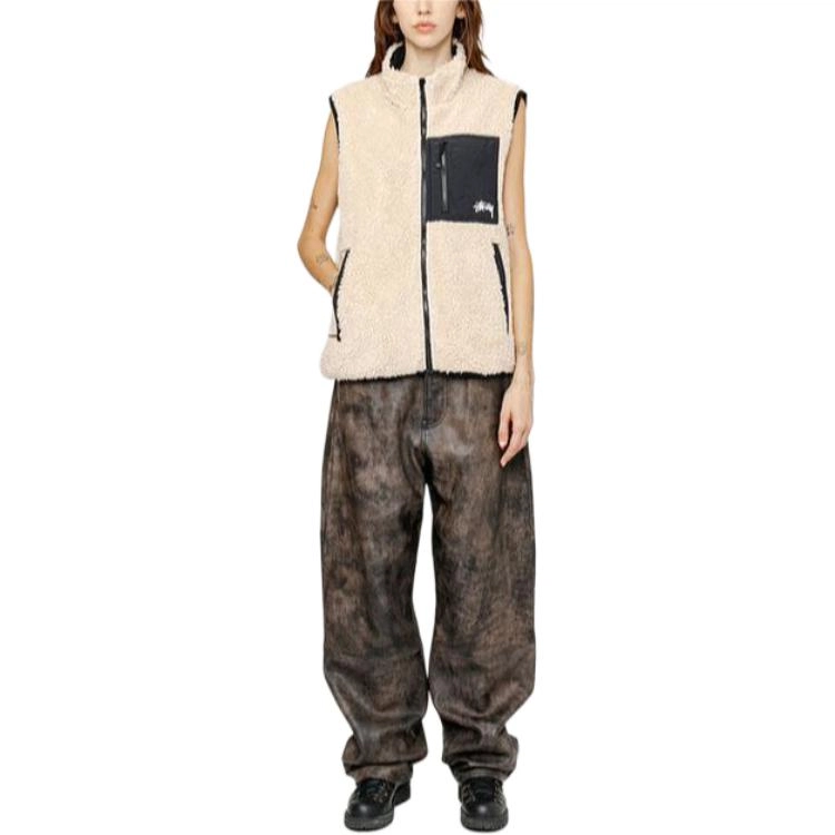 Stussy FW23 SHERPA REVERSIBLE VEST